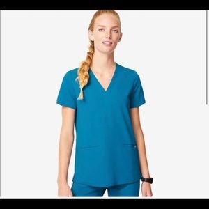 Figs XS Caribbean Blue Scrub Set